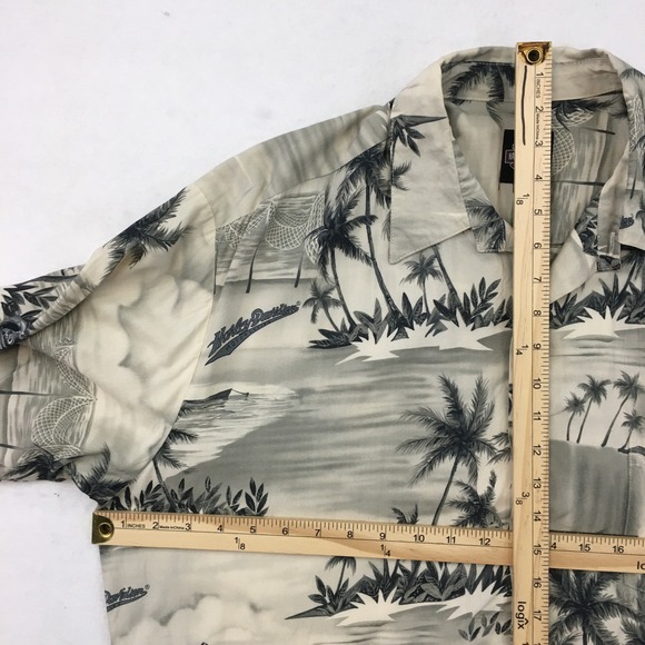 Harley Davidson Tori Richard Motorcycles Hawaiian Shirt Mens Size XL Button Up - Picture 7 of 8